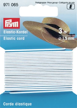 Prym Elastik Rund, Hvid, 1,5 mm